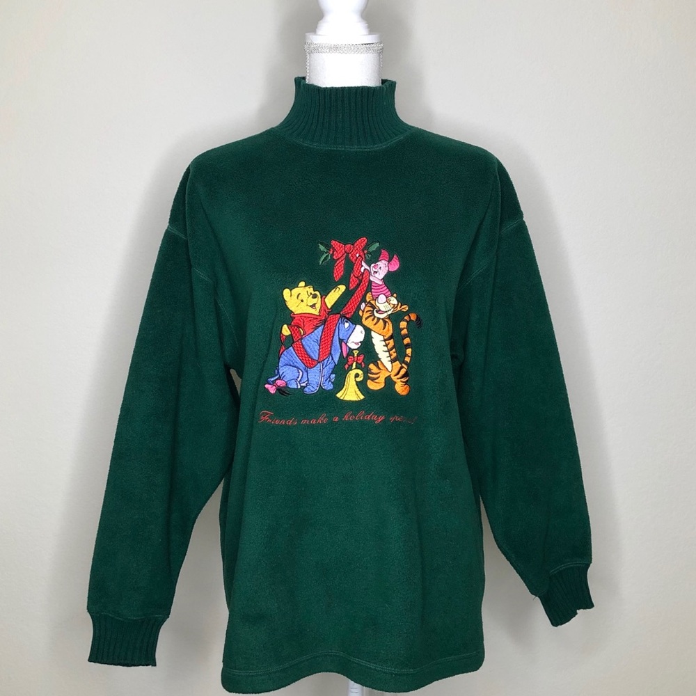 VTG Disney Store Winnie The Pooh Christmas Sweater